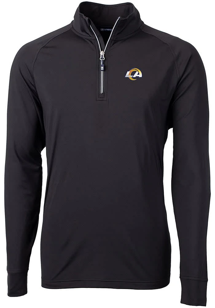 Cutter and Buck Los Angeles Rams Mens Adapt Eco Big Tall Qtr Zip