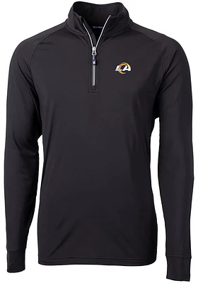Cutter and Buck Los Angeles Rams Mens Adapt Eco Big Tall Qtr Zip