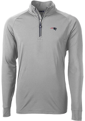 Cutter and Buck New England Patriots Mens Adapt Eco Big Tall Qtr Zip