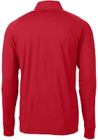 Cutter and Buck New England Patriots Mens Red Adapt Eco Big Tall Qtr Zip