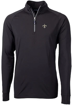 Cutter and Buck New Orleans Saints Mens Adapt Eco Big Tall Qtr Zip