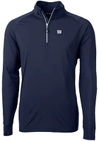 Cutter and Buck New York Giants Mens Navy Blue Adapt Eco Big Tall Qtr Zip