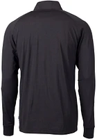 Cutter and Buck Washington Commanders Mens Black Adapt Eco Big Tall Qtr Zip