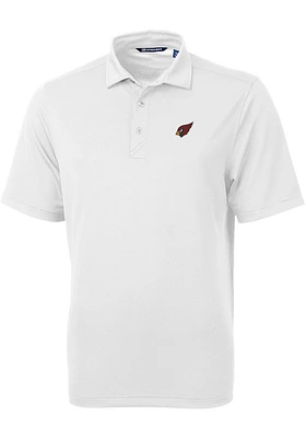 Cutter and Buck Arizona Cardinals White Virtue Eco Pique Big Tall Polo