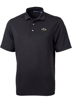 Cutter and Buck Baltimore Ravens Mens Black Virtue Eco Pique Big Tall Polos Shirt