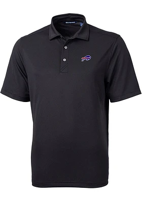 Cutter and Buck Buffalo Bills Mens Black Virtue Eco Pique Big Tall Polos Shirt