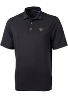 Cutter and Buck New Orleans Saints Mens Black Virtue Eco Pique Big Tall Polos Shirt