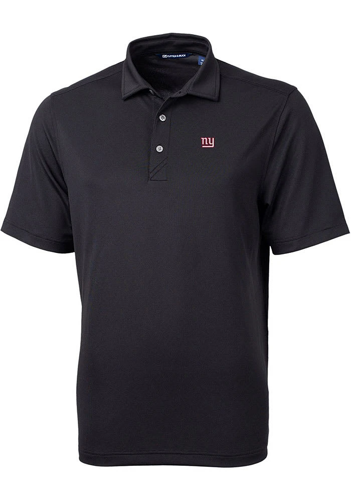 Cutter and Buck New York Giants Mens Black Virtue Eco Pique Big Tall Polos Shirt