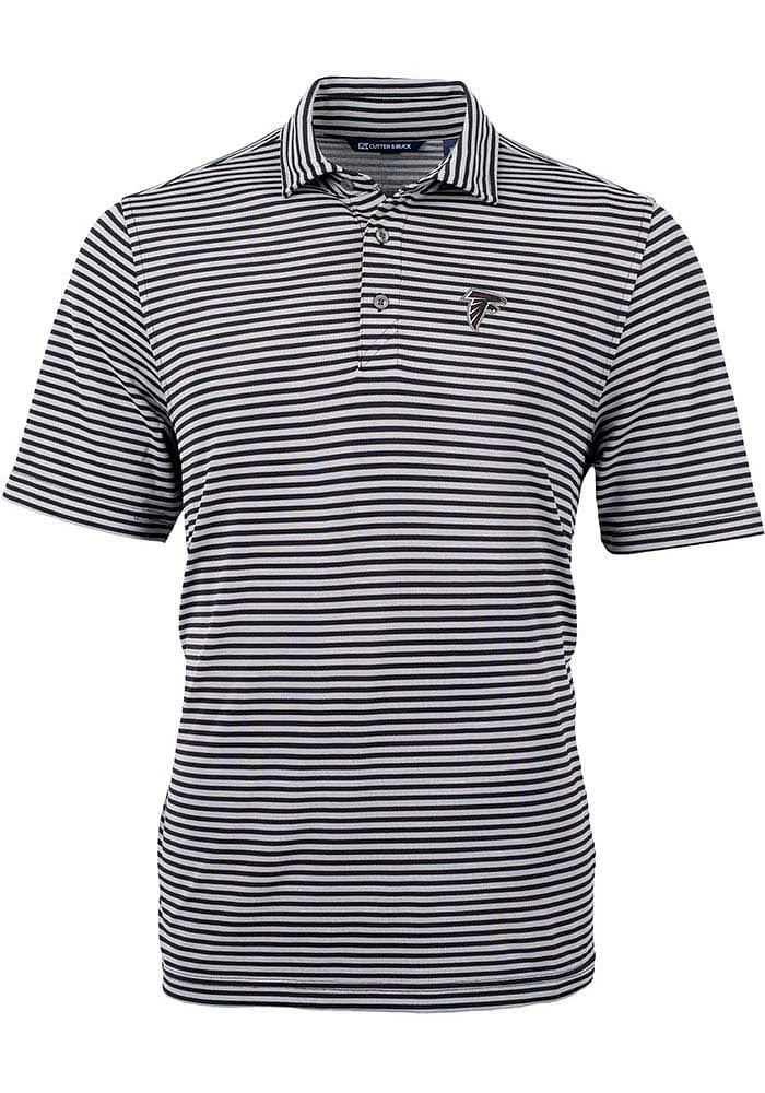 Cutter and Buck Atlanta Falcons Virtue Eco Pique Stripe Big Tall Polo