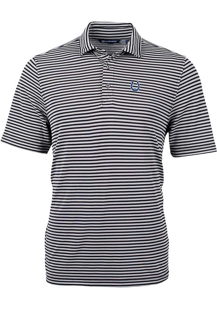 Cutter and Buck Indianapolis Colts Virtue Eco Pique Stripe Big Tall Polo