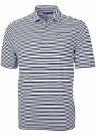 Cutter and Buck Los Angeles Chargers Navy Blue Virtue Eco Pique Stripe Big Tall Polo