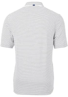 Cutter and Buck Seattle Seahawks Grey Virtue Eco Pique Stripe Big Tall Polo