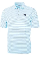 Cutter and Buck Tennessee Titans Light Blue Virtue Eco Pique Stripe Big Tall Polo