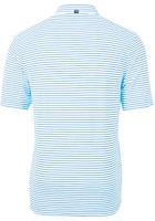 Cutter and Buck Tennessee Titans Light Blue Virtue Eco Pique Stripe Big Tall Polo