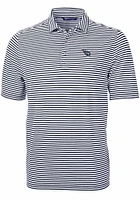 Cutter and Buck Tennessee Titans Navy Blue Virtue Eco Pique Stripe Big Tall Polo
