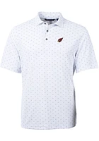 Cutter and Buck Arizona Cardinals White Virtue Eco Pique Tle Big Tall Polo