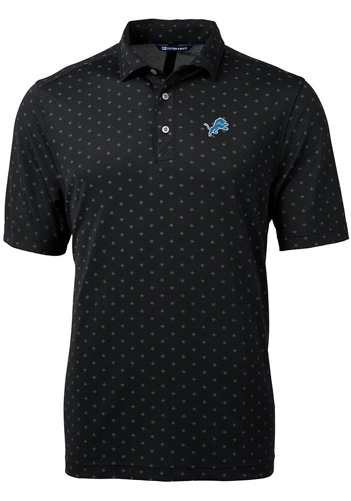 Cutter and Buck Detroit Lions Virtue Eco Pique Tle Big Tall Polo