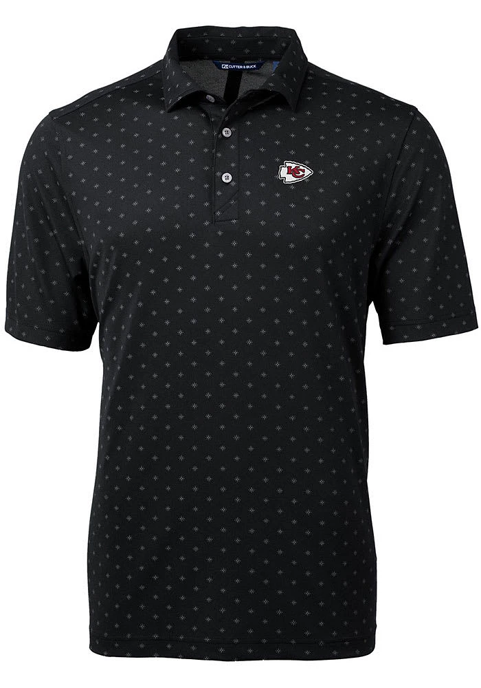 Cutter and Buck Kansas City Chiefs Virtue Eco Pique Tle Big Tall Polo