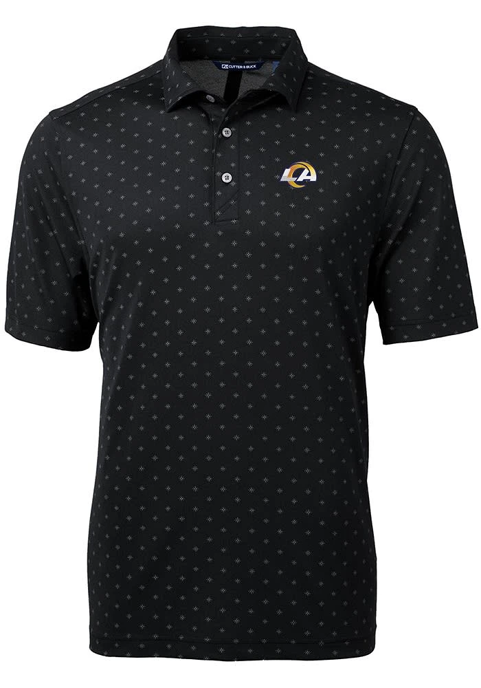 Cutter and Buck Los Angeles Rams Virtue Eco Pique Tle Big Tall Polo
