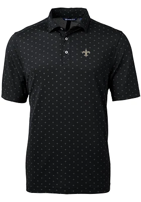 Cutter and Buck New Orleans Saints Virtue Eco Pique Tle Big Tall Polo