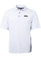 Cutter and Buck Seattle Seahawks White Virtue Eco Pique Tle Big Tall Polo