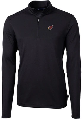 Cutter and Buck Arizona Cardinals Mens Virtue Eco Pique Big Tall Qtr Zip