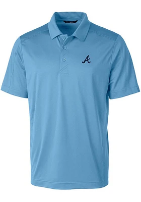 Cutter and Buck Atlanta Braves Mens Prospect Textured Short Sleeve Polo