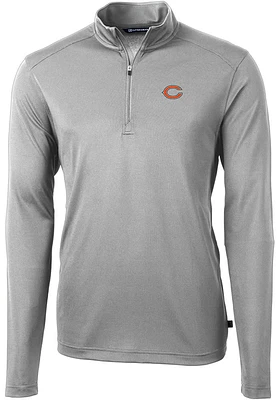 Cutter and Buck Chicago Bears Mens Virtue Eco Pique Big Tall Qtr Zip