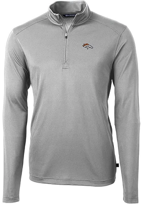 Cutter and Buck Denver Broncos Mens Virtue Eco Pique Big Tall Qtr Zip