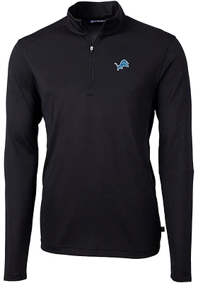 Cutter and Buck Detroit Lions Mens Virtue Eco Pique Big Tall Qtr Zip