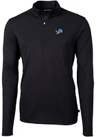 Cutter and Buck Detroit Lions Mens Virtue Eco Pique Big Tall Qtr Zip
