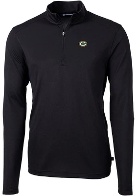Cutter and Buck Green Bay Packers Mens Virtue Eco Pique Big Tall Qtr Zip