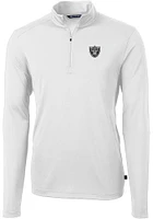 Cutter and Buck Las Vegas Raiders Mens Virtue Eco Pique Big Tall Qtr Zip