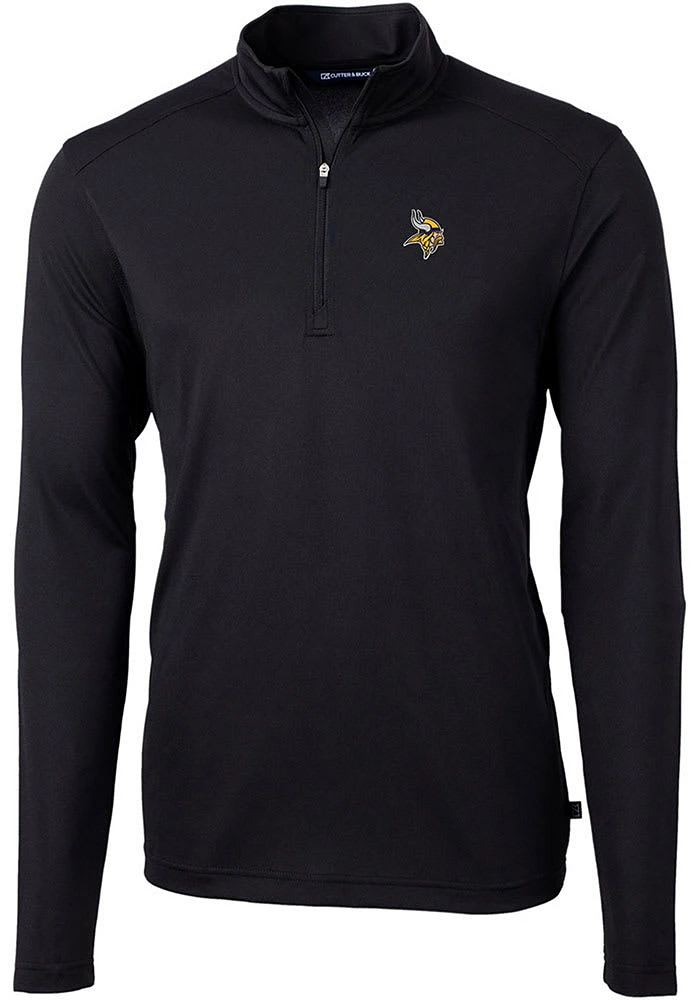 Cutter and Buck Minnesota Vikings Mens Virtue Eco Pique Big Tall Qtr Zip