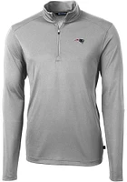 Cutter and Buck New England Patriots Mens Virtue Eco Pique Big Tall Qtr Zip