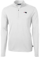 Cutter and Buck New England Patriots Mens Virtue Eco Pique Big Tall Qtr Zip