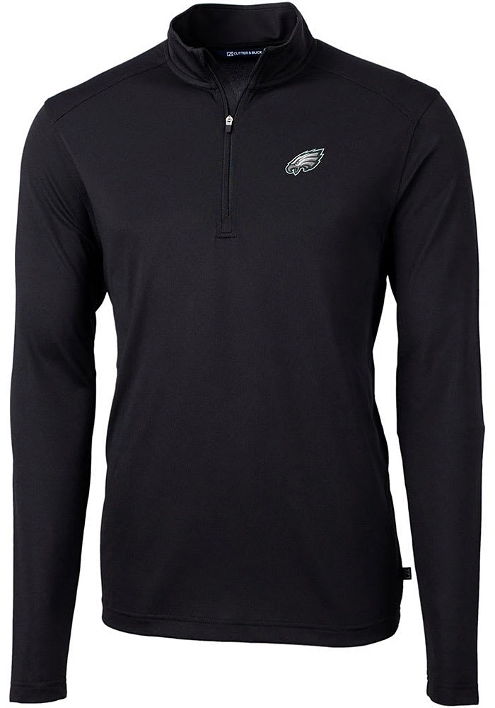 Cutter and Buck Philadelphia Eagles Mens Virtue Eco Pique Big Tall Qtr Zip
