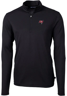 Cutter and Buck Tampa Bay Buccaneers Mens Virtue Eco Pique Big Tall Qtr Zip