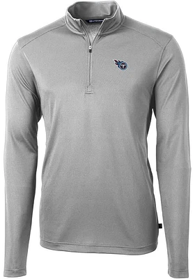Cutter and Buck Tennessee Titans Mens Virtue Eco Pique Big Tall Qtr Zip