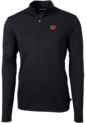 Cutter and Buck Washington Commanders Mens Virtue Eco Pique Big Tall Qtr Zip