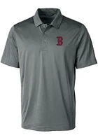 Cutter and Buck Boston Red Sox Mens Prospect Textured Short Sleeve Polo