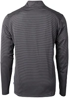 Cutter and Buck New Orleans Saints Mens Virtue Eco Pique Stripe Big Tall Qtr Zip