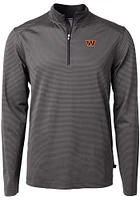 Cutter and Buck Washington Commanders Mens Virtue Eco Pique Stripe Big Tall Qtr Zip