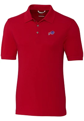 Cutter and Buck Buffalo Bills Red Advantage Pique Big Tall Polo