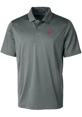 Cutter and Buck Cincinnati Reds Mens Prospect Textured Short Sleeve Polo