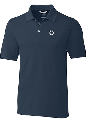 Cutter and Buck Indianapolis Colts Navy Blue Advantage Pique Big Tall Polo