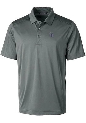Cutter and Buck Colorado Rockies Mens Prospect Textured Short Sleeve Polo