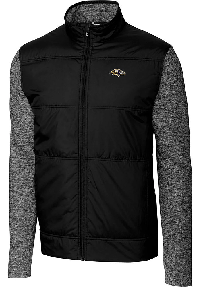 Cutter and Buck Baltimore Ravens Mens Black Stealth Big Tall Light Weight Jacket