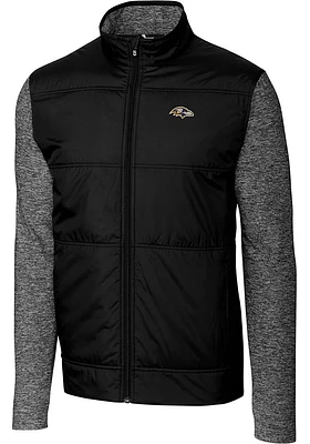 Cutter and Buck Baltimore Ravens Mens Black Stealth Big Tall Light Weight Jacket