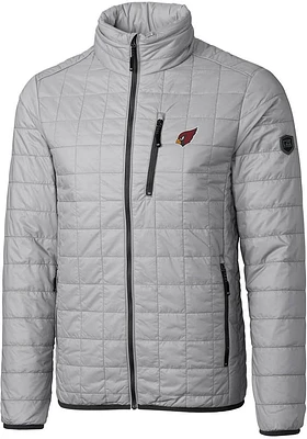 Cutter and Buck Arizona Cardinals Mens Grey Rainier PrimaLoft Big Tall Lined Jacket